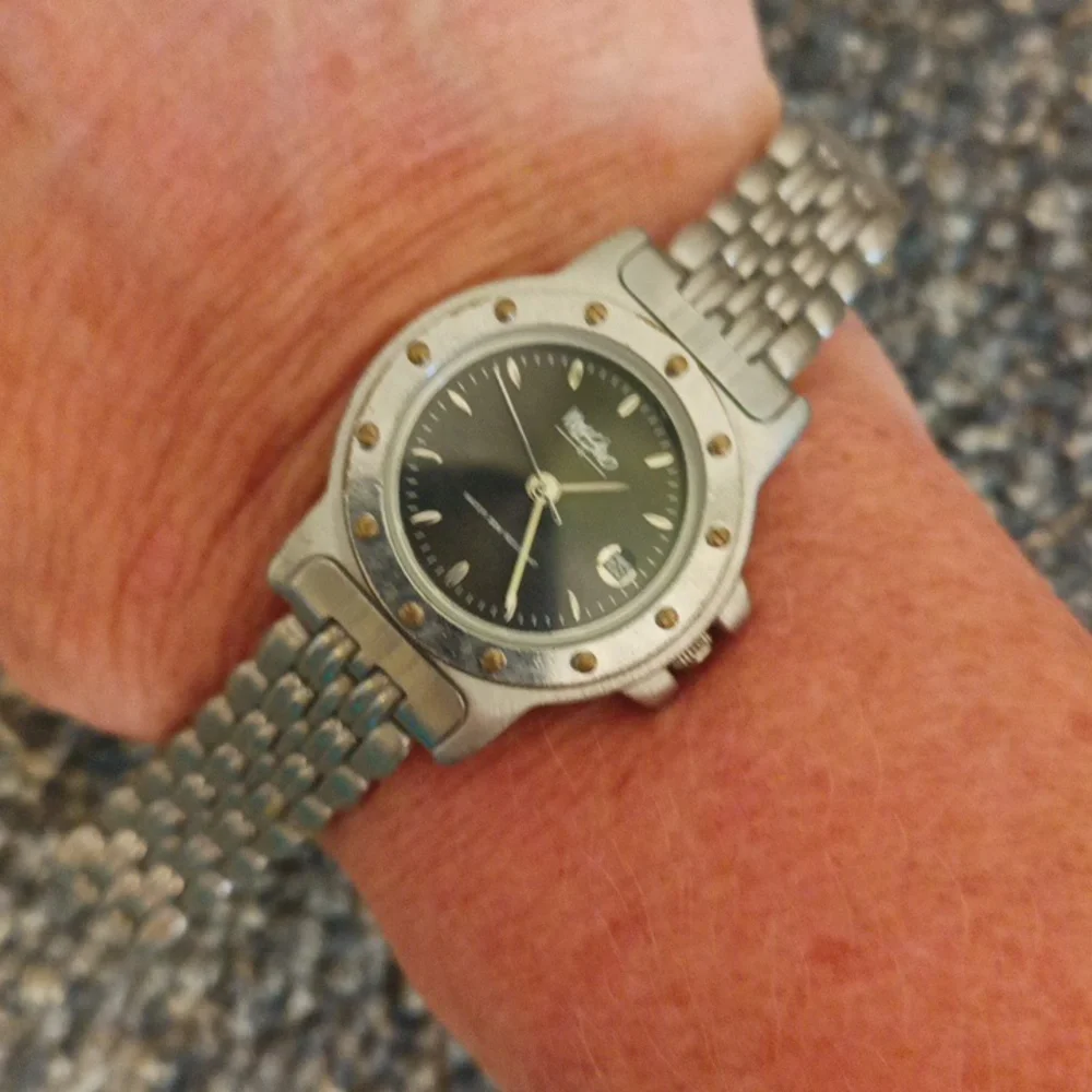 Mossimo Silver and Black Women's Bracelet Watch
